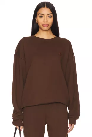 Oversized Sweatshirt in Chocolate