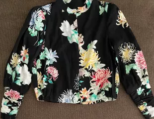 Basic Collection Floral Print Short Jacket