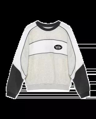 First Pick Heather Paneled Kara Crewneck