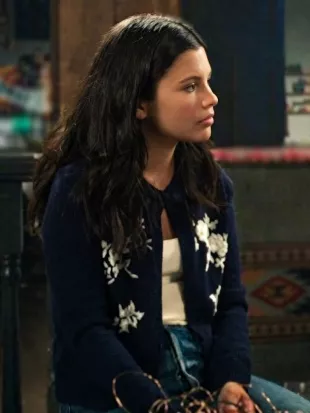 My Life with the Walter Boys S03 Nikki Rodriguez Floral Cardigan
