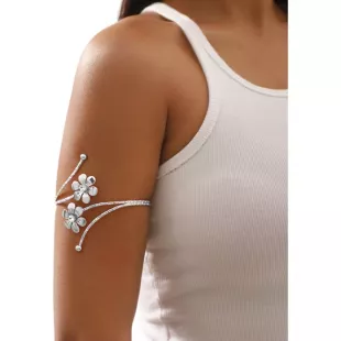 Big Flower Leaf Arm Upper Bracelet