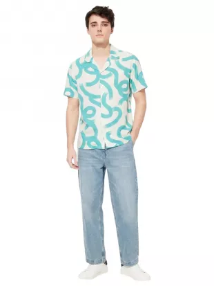 Men's Printed Dress Shirt