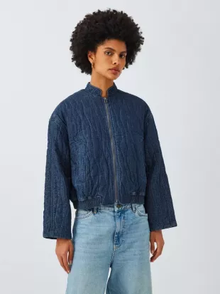 Amber Quilted Denim Jacket