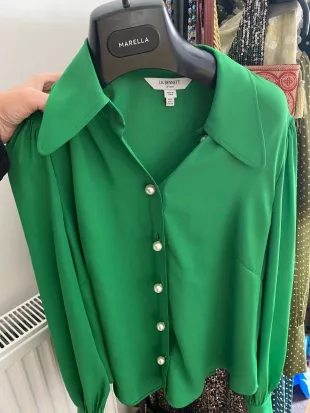 Green Sonya Blouse