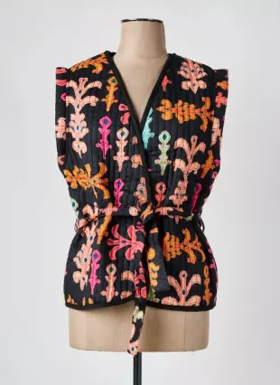Quilted Weave Sleeveless Vest