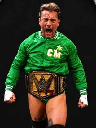 WWE CM PUNK Minnesota North Stars Green Jacket