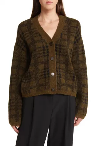 Reese Plaid Cardigan
