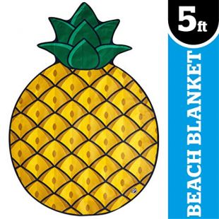BigMouth Inc. – Pina ananas Drap de plage Géant plage – Serviette Couverture XXL ronde Salle de bain