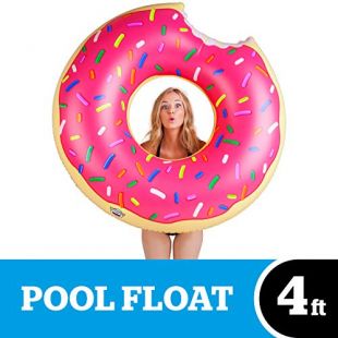 BigMouth Inc. bouée Donut gigantesque Piscine (Fraise givrée avec éclats)