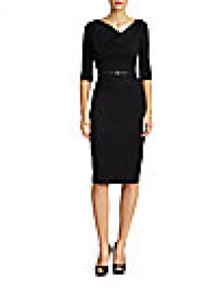 Black Halo - Jackie O. Three Quarter Sleeve Dress
