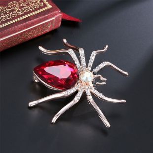 Red Spider Shaped Women Brooch Fashion Jewelry Pin Gift 889307510371 | eBay