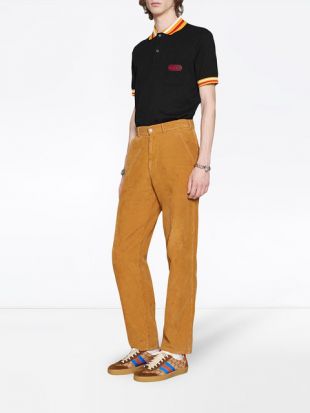 Gucci Polo à Bordures Rayées