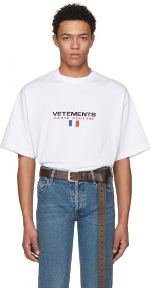 Vetements - Vetements - T shirt blanc Haute Couture Logo