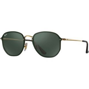 Ray ban Homme Blaze Hexagonal Metal Lunettes de soleil, Noir