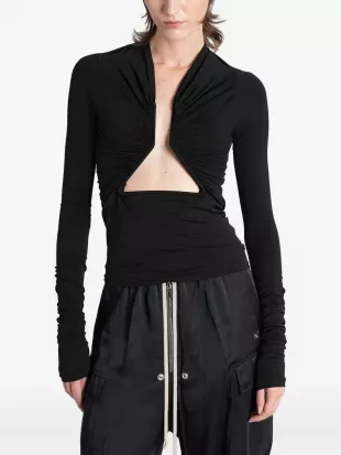 Ruched Cutout Top
