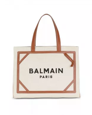 B-Army 42 Canvas Tote Bag with Leather Details
