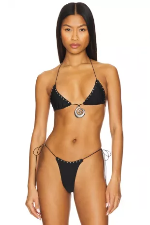 Triangle Stud Bikini Top