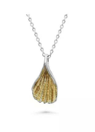 Gold Vermeil Shell Pendant