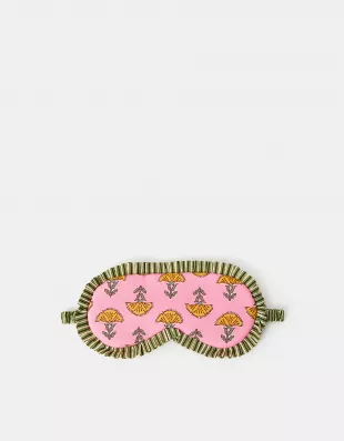 Frilly Floral Print Sleep Mask