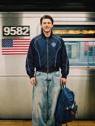 Spider-Man x Manchester United Blue Track Jacket
