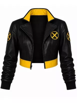 X-Men Rogue Black Costume Leather Jacket