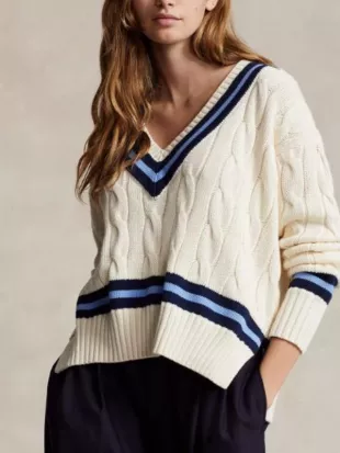 Cooking with Choi Esther Choi Boxy Cable Knit Sweater
