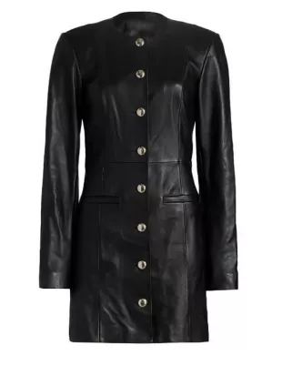 Bold And The Beautiful Heather Tom Black Leather Dress