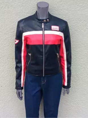 Tires S02 Black Moto Sports Leather Jacket