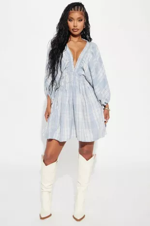 Countryside Cutie Plaid Mini Dress