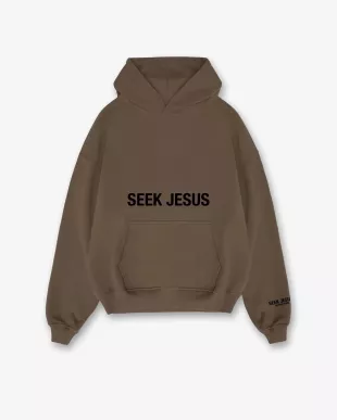Brown 'SEEK JESUS' Sweatshirt