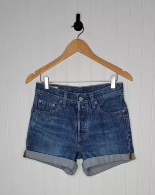 501 Denim Jean Cuffed Shorts