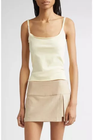 Zalea Beaded Strap Tank