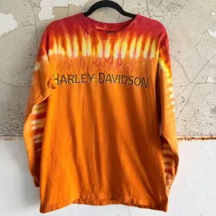 Shirt Long Sleeve Flame Tie Dye Twin Cities