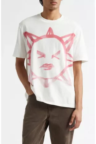 Box Squinting Sun Graphic T-Shirt
