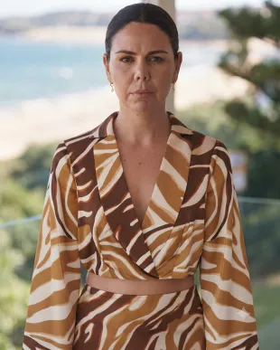 Home and Away Emily Weir Swirl Print Top