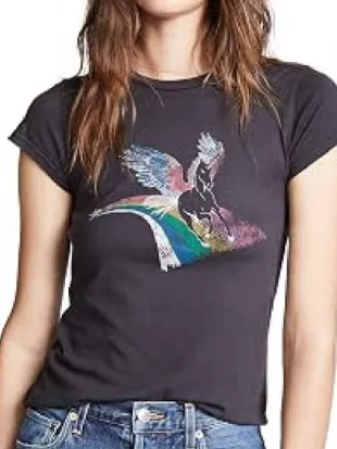 Single Parents 2026 Leighton Meester Unicorn Printed T-shirt