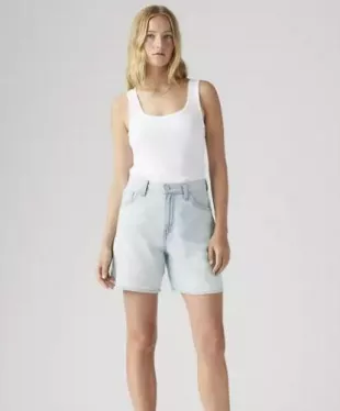Long Baggy Denim Shorts