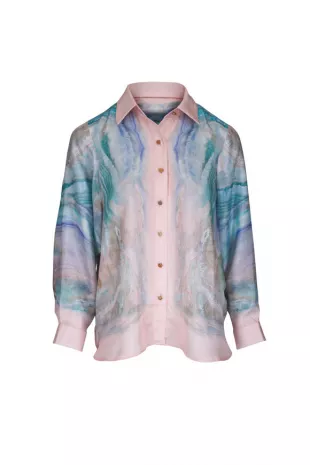 Illuminate Blue Agate Relaxed Blouse