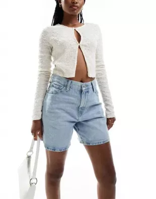 Long Baggy Denim Shorts