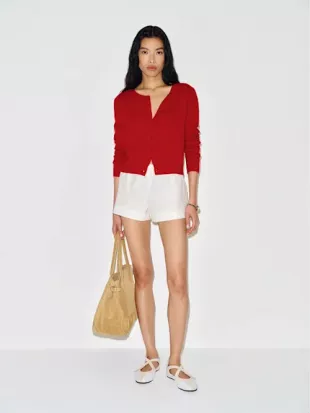 Clara Cashmere Crew Cardigan