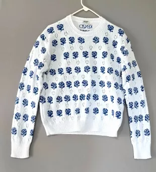 Embroidered Graphic Sweater