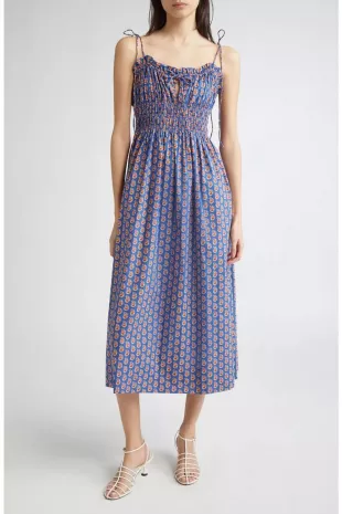 Doen Rhoda Organic Cotton PoplinMidi Sundress