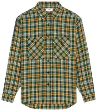 Checked Wool Flannerl Shirt