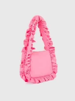 Ted Lasso 2026 Juno Temple Pink Ruffle Strap Bag