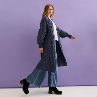 Alex Ballon Sleeve Cardigan