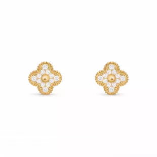 Alhambra Earrings 18K yellow gold