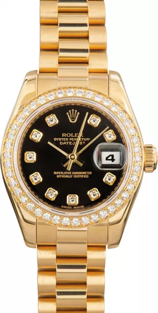 Datejust 179138 Black Diamond Dial