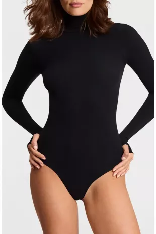 Ballet Body Turtleneck Thong Bodysuit