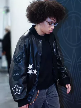 All Star Game 2026 Olivia Miles Leather Jacket
