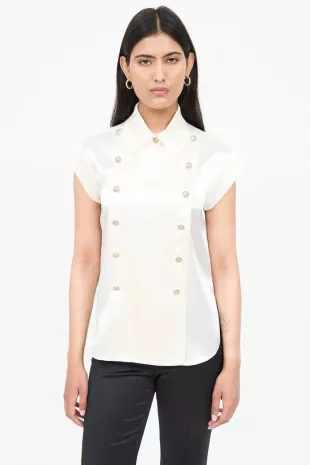 Double Breasted Military Shirt